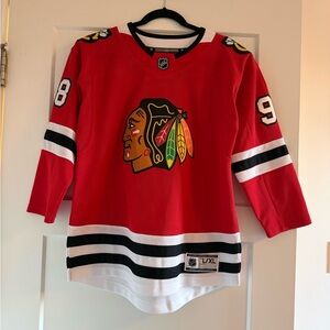 NHL Chicago Blackhawks Red Kids Hockey Jersey with Black & White Trim